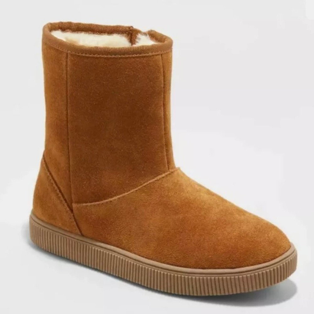 Cat & Jack Emily Suede zip-up Boots